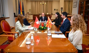 Gashi holds farewell meeting with Swiss Ambassador Hulmann