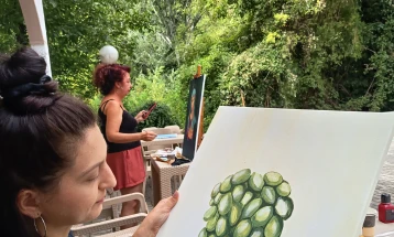 Ликовна колонија во Моклишки манастир кај Ваташа 