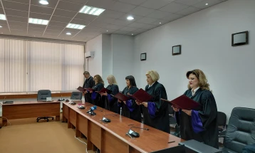 Gjashtë gjyqtarët e rinj të Gjykatës së Apelit të Shkupit dhanë deklaratë solemne