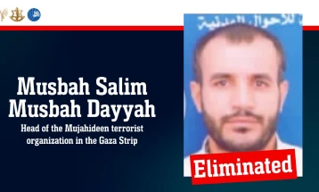 ИДФ: Убиен водачот на Муџахединските бригади во Газа