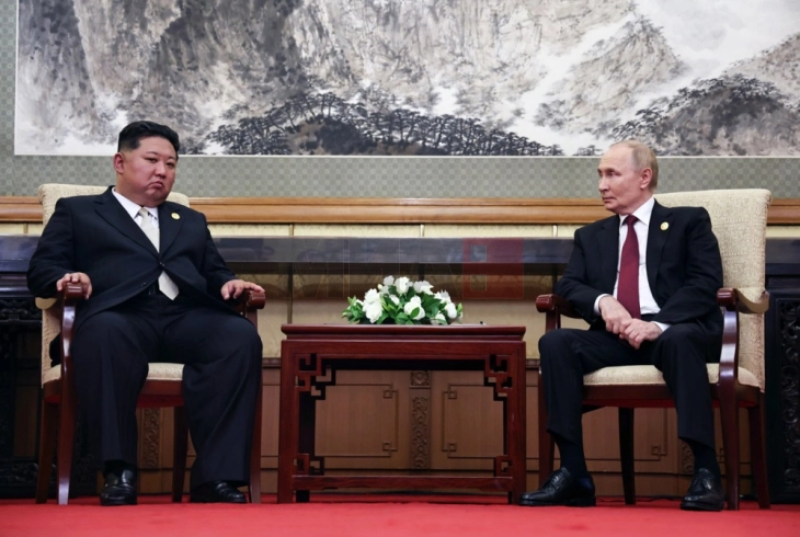 Путин му се заблагодари на Ким за воената поддршка во Курската област