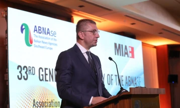 Mickoski to ABNA-SE: News agencies report on truth, shape public memory, keep democracy alive