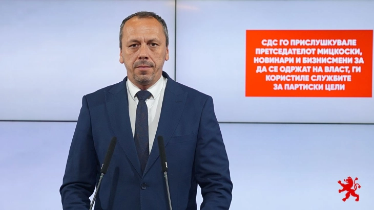 Петрушевски: СДС го прислушувале Мицкоски, новинари и бизнисмени за да се одржат на власт, ги користeле службите за партиски цели