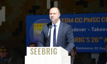 Во кумановската касарна „Боро Менков“ одбележани 26 години од формирањето на мултинационалната бригада SEEBRIG