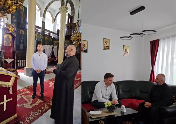 Бујар Османи во посета на џамија и црква во Чаир: Се формира посебен сектор - одржување верски објекти