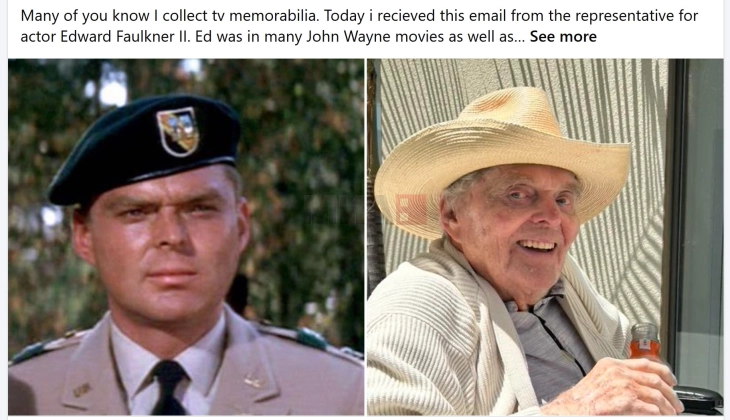 Починa aмериканскиот глумец Едвард Фолкнер