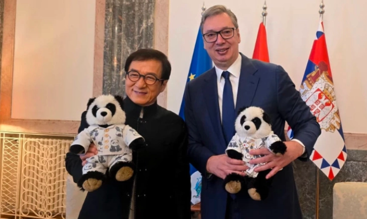 Вучиќ се сретна со новиот амбасадор на ЕКСПО 2027, Џеки Чен