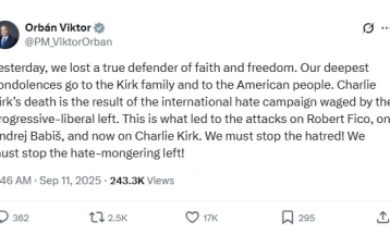 Орбан и унгарски политичари во шок од убиството на Чарли Кирк: Стоп за омразата од левичарската пропаганда