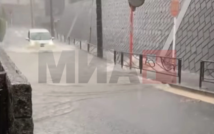 Силен дожд ги поплави улиците во Токио, хаос во транспортот