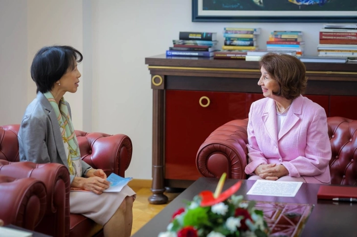 Средба на Сиљановска-Давкова со јапонската амбасадорка Сецуко Кавахара