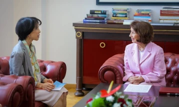President Siljanovska Davkova meets Japanese Ambassador Kawahara
