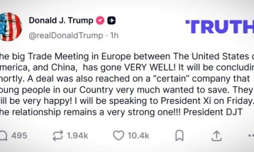 Trampi i kënaqur nga takimi me kinezët në Madrid: Takimi i rëndësishëm kaloi shumë mirë