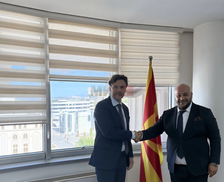 Kryetari i Gjykatës Kushtetuese Darko Kostadinovski u takua me drejtorin e Misionit të vëzhgimit të ODIHR për zgjedhjet, Mateo Mekaçi