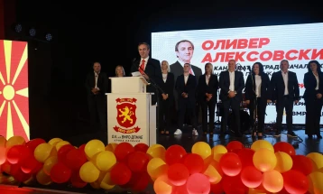 Во Крива Паланка промовирани кандидатот за градоначалник на ВМРО-ДПМНЕ, Оливер Алексовски и советничката листа