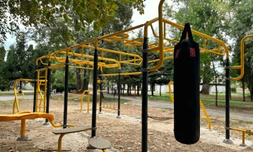 Нова теретана на отворено во „Парк на франкофонија“