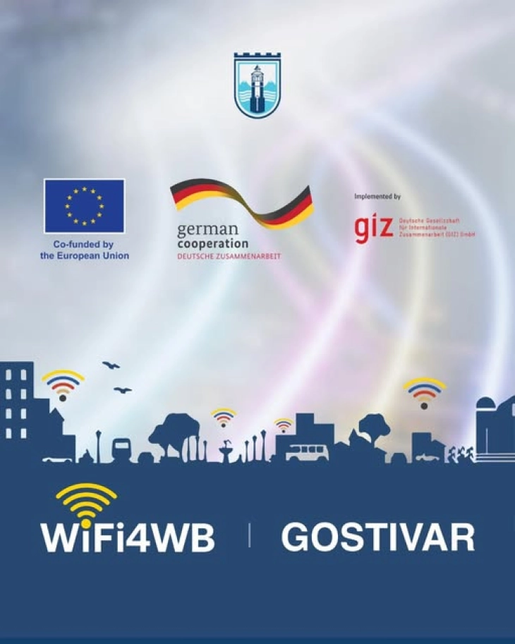 Qyteti i Gostivarit me internet falas në hapësirat publike