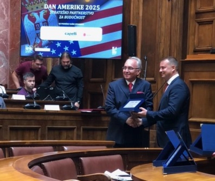 Амбасадорот Јолевски прими награда за зајакнување на соработката на регионот со САД