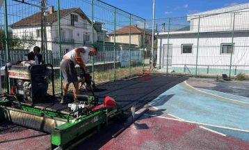 Fillojnë punimet për 6 terrene sportive në Gostivar