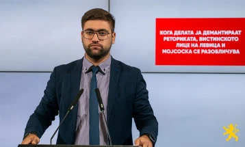 Манасиевски: Кога делата ја демантираат реториката, вистинското лице на Левица и Мојсоска се разобличува