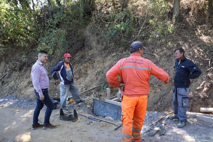 Во Саса се гради нов локален пат до маало Алебаци