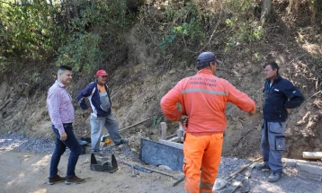 Во Саса се гради нов локален пат до маало Алебаци