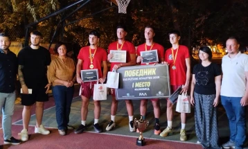 Црн Дрим победник на хуманитарниот турнир во баскет 3×3 во Кисела Вода