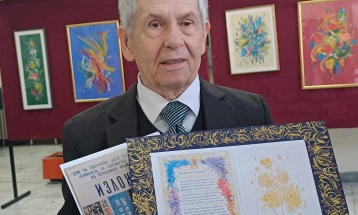 „Цвеќе на мирот“ – изложба на Живко Поповски – Цветин по повод Светскиот ден на мирот