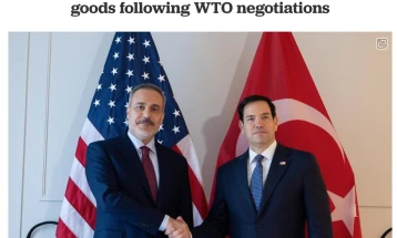 Турција ги укина дополнителните царини за голем број американски стоки пред средбата Трамп-Ердоган