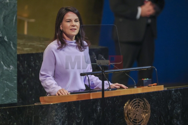 Бербок: Светот е на крстопат по 80 години ООН – од глад во Газа до војна во Украина