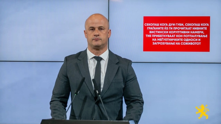 Велјановски: Секогаш кога ДУИ губи прибегнуваат кон потпалување на меѓуетничките односи и загрозување на соживотот