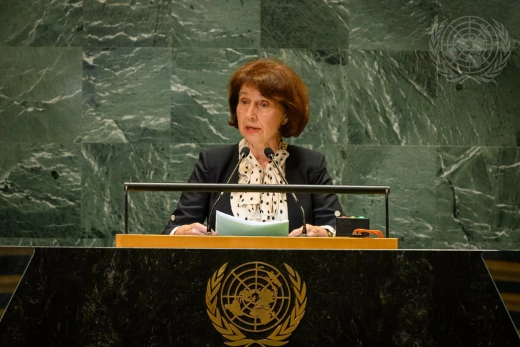 Обраќање на претседателката Сиљановска - Давкова на Генералното собрание на ОН во Њујорк (во живо)