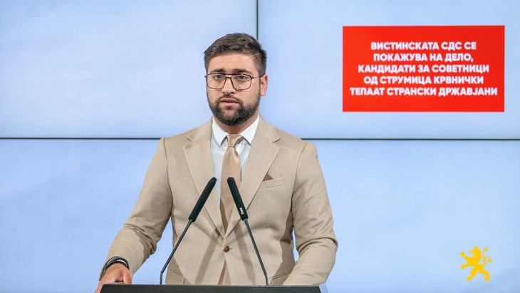 Манасиевски: Вистинската СДС се покажува на дело, кандидати за советници од Струмица крвнички тепаат странски државјани