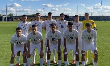 Реми на нашата репрезентација до 18 години во дуелот со Словачка