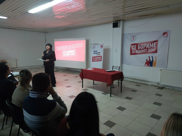 Лукароска: Нудиме програма со четири столбови и повеќе капитални проекти за Прилеп