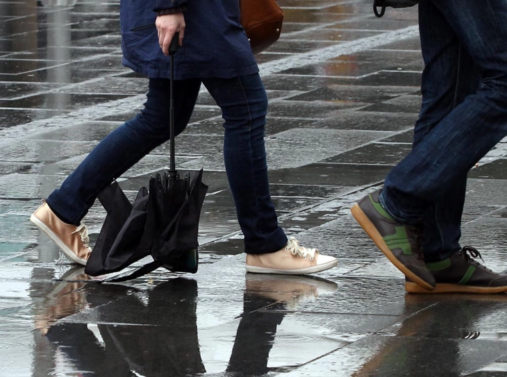 Weather: Rainy and cold; high 13°C