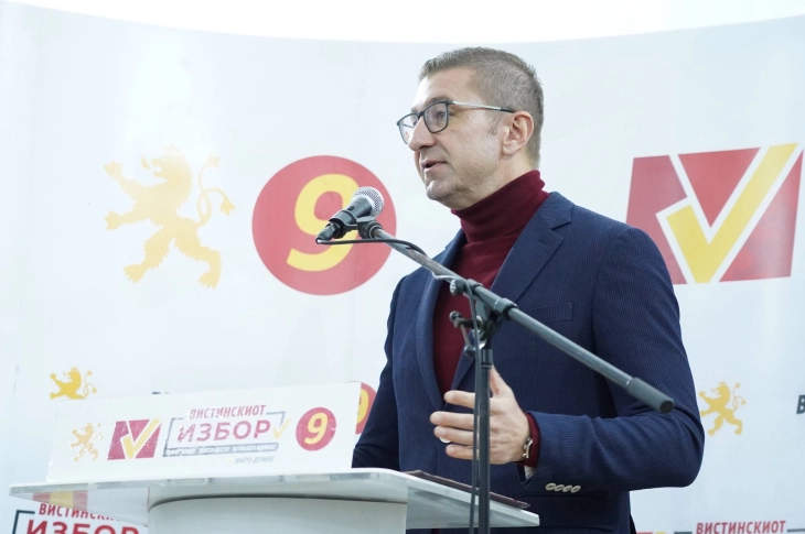 Мицкоски: СДСМ е под сопствениот лимит на гласови од околу 120 000 поради безидејноста, предавствата и зашто стана приватизирана партија