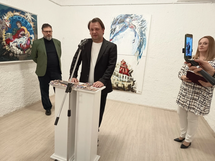 Во Музеј галерија Кавадарци отворена изложба на слики од академскиот сликар Трајче Чатмов