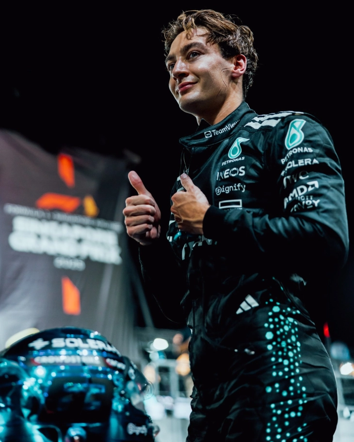 Ф1: Расел ќе стартува од полпозицијата во Сингапур