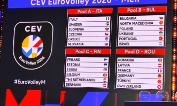 Македонските одбојкари во група со Бугарија, Полска, Украина, Португалија и Израел