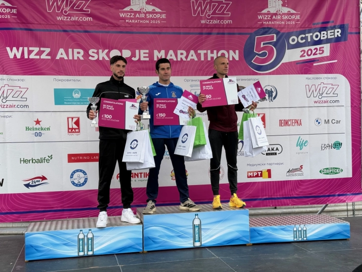 Виз Ер скопски маратон: Никовски и Хајдари победници на трката на пет километри