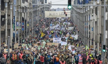 Марш за фер и амбициозна климатска политика во Брисел 