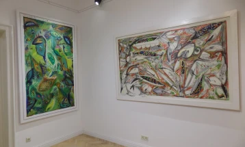 Отворена изложбата „Колоритот на генијот“ на Мирослав Масин во Македонскиот КИЦ во Софија