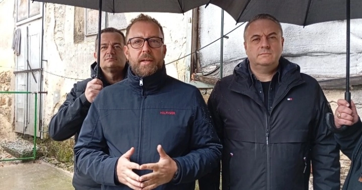 Министерот Љутков од Берово: Владата обезбеди 90 милиони денари за реконструкција на руиниран објект