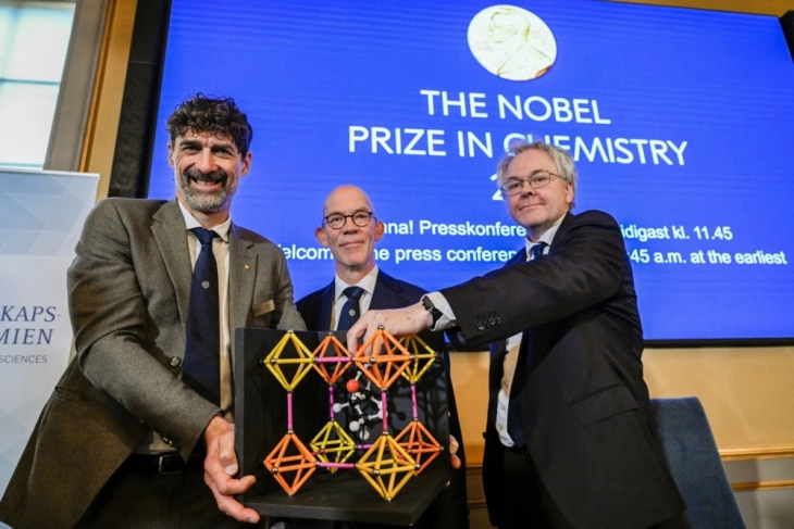 Nobel Chemistry Prize goes to trio who developed molecular frameworks