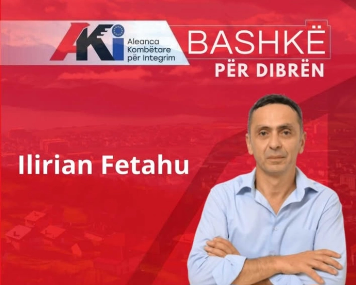 Kandidati i AKI-së për kryetar komune të Dibrës, Fetahu përmes fushatës në terren i prezantoi prioritetet