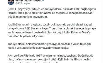 Erdogani e përshëndeti marrëveshjen për armëpushim në Gaza