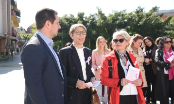 Tetori rozë në Gostivar – Valbon Limani premton 150 mamografi falas çdo vit për gratë