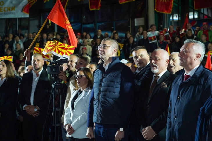 Мицкоски: Главна понуда на СДС на овие избори е црна кампања и трикови, го вклучија дури и главниот трачер во друштвото Пендаровски,  но ќе доживеат огромен дебакл