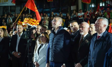 Мицкоски: Главна понуда на СДС на овие избори е црна кампања и трикови, го вклучија дури и главниот трачер во друштвото Пендаровски,  но ќе доживеат огромен дебакл