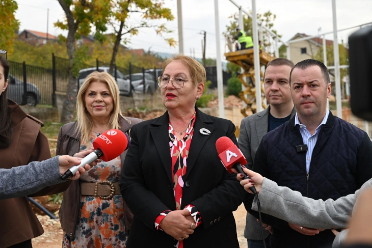 Започна изградбата на спортска сала во Црешево вредна 34 милиони денари – Јаневска и Стефковски на увид во градежните активности